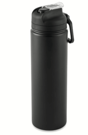 Mainstays 24 oz Stainless Steel Sip Water Bottle, Black