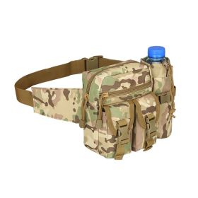 Hiking Cycling Outdoors Waterproof Wearproof Lightweight Waist Bag (Color: CP camouflage, Type: Waist Bag)