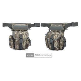 Motorcycle Crossbody Bag, Men's Leg Bag, Multifunctional Outdoor Tactical Waterproof Cell Phone Running Sports Waist Bag (Color: camouflage (color))